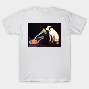 RCA VICTOR HIS MASTERS VOICE by Francis Barraud Vintage Advertisement T-Shirt